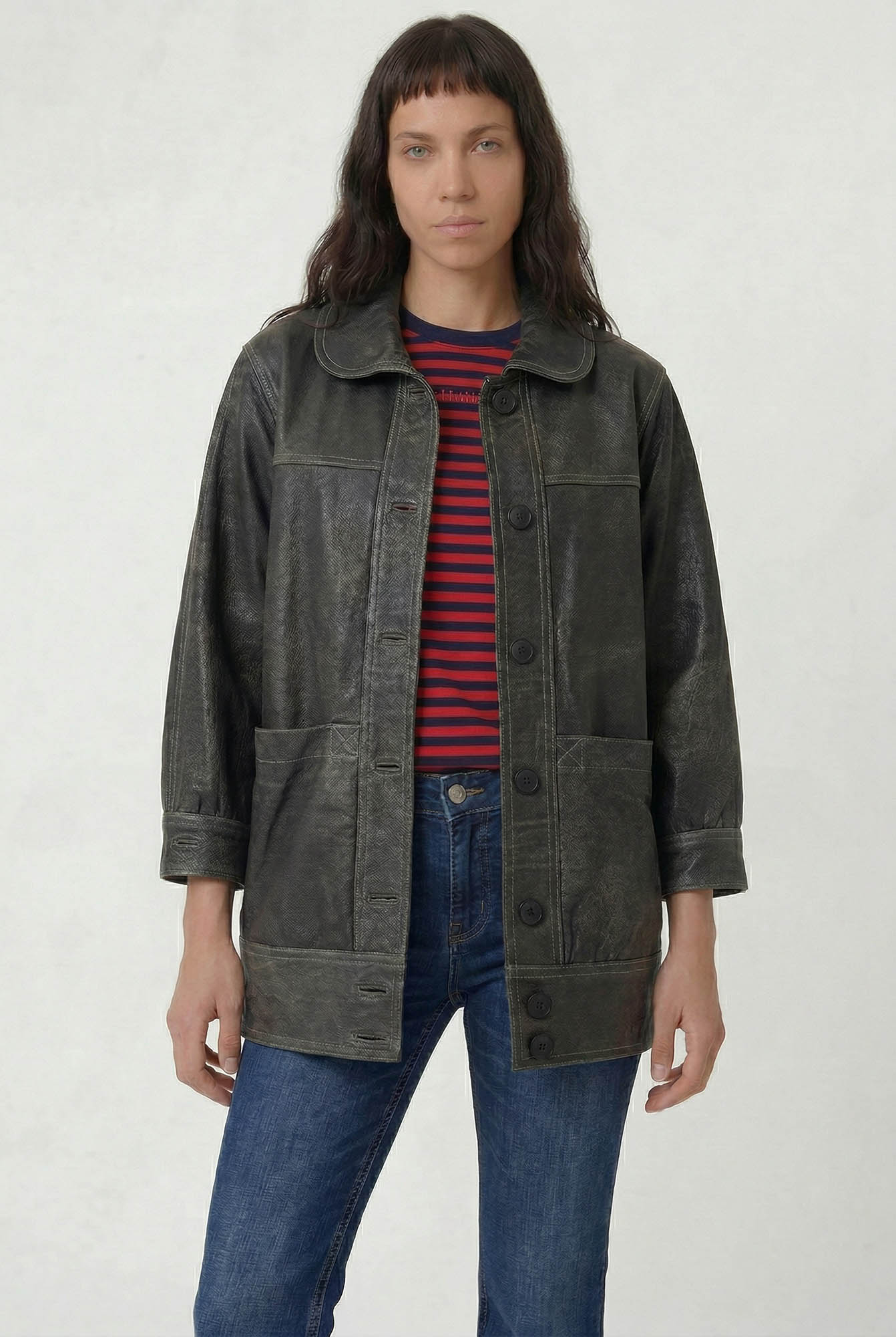 CAMPERA DE CUERO BRUCK VINTAGE