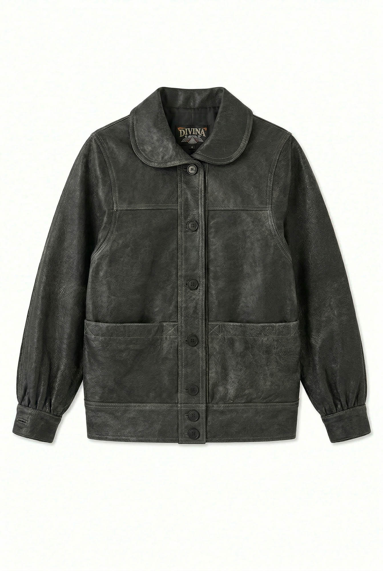 DWP253202-27 - CAMPERA DE CUERO BRUCK VINTAGE