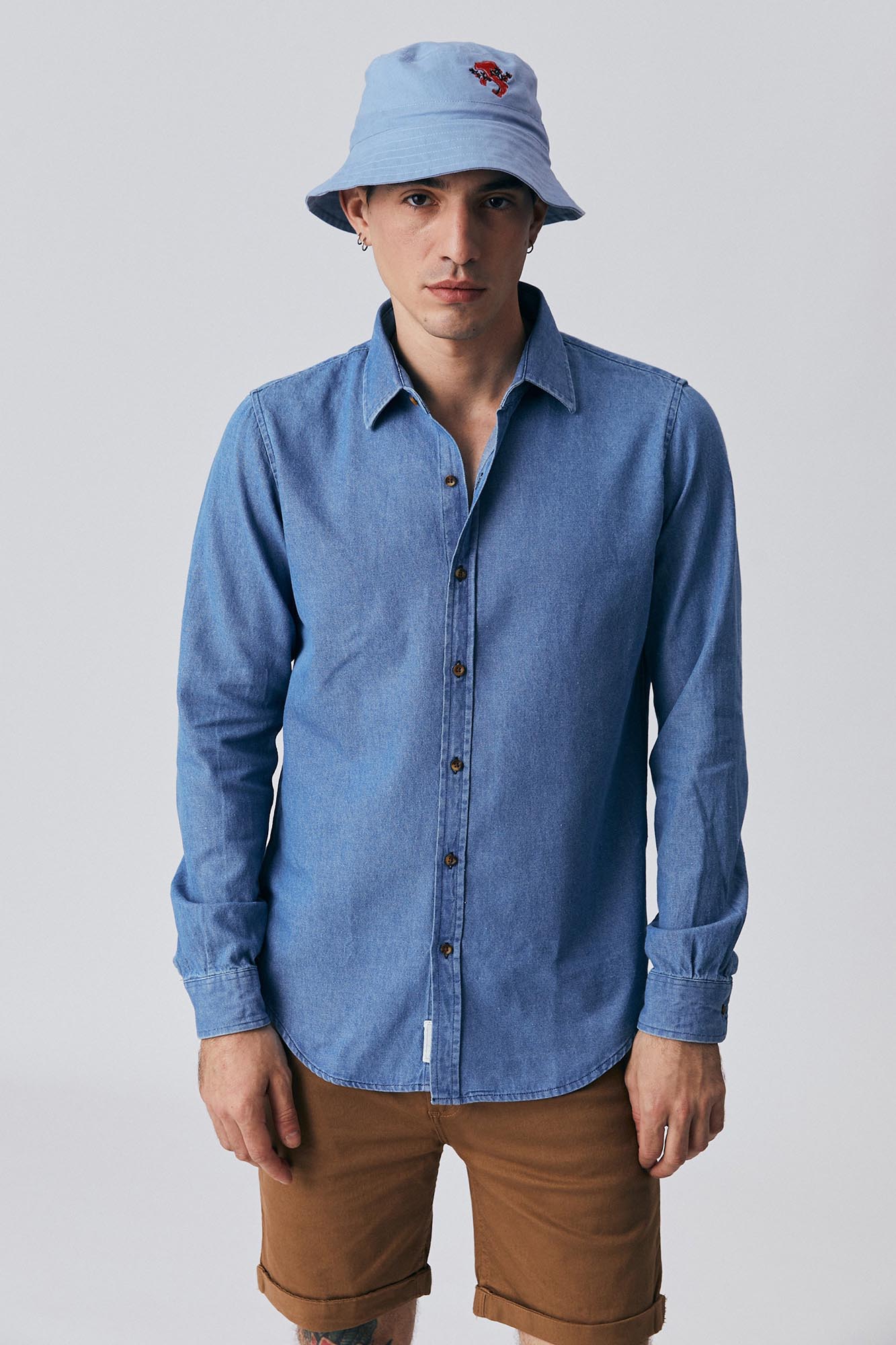 CAMISA RAS DENIM PERTH