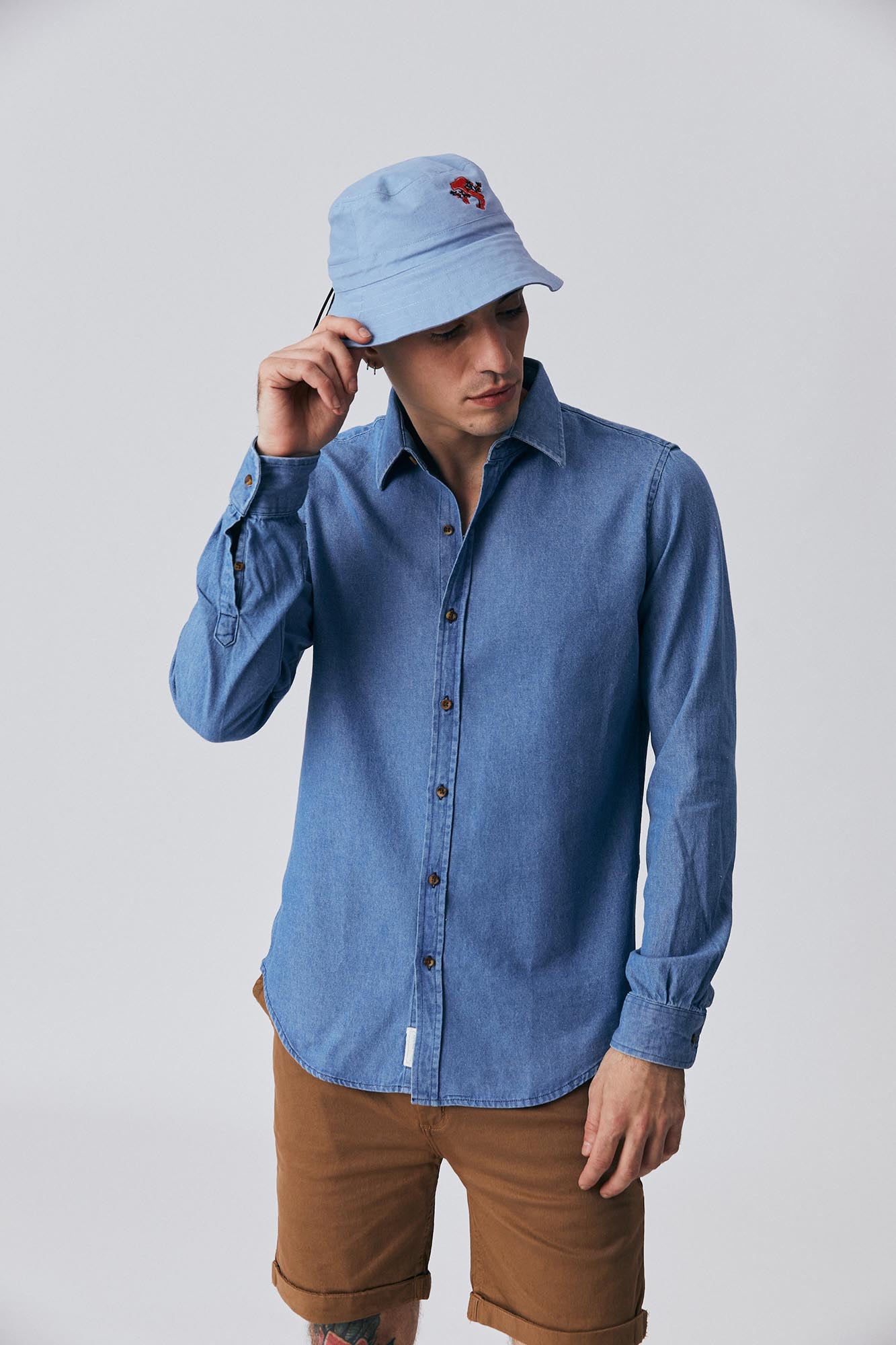 BS2411007-47 - CAMISA RAS DENIM PERTH