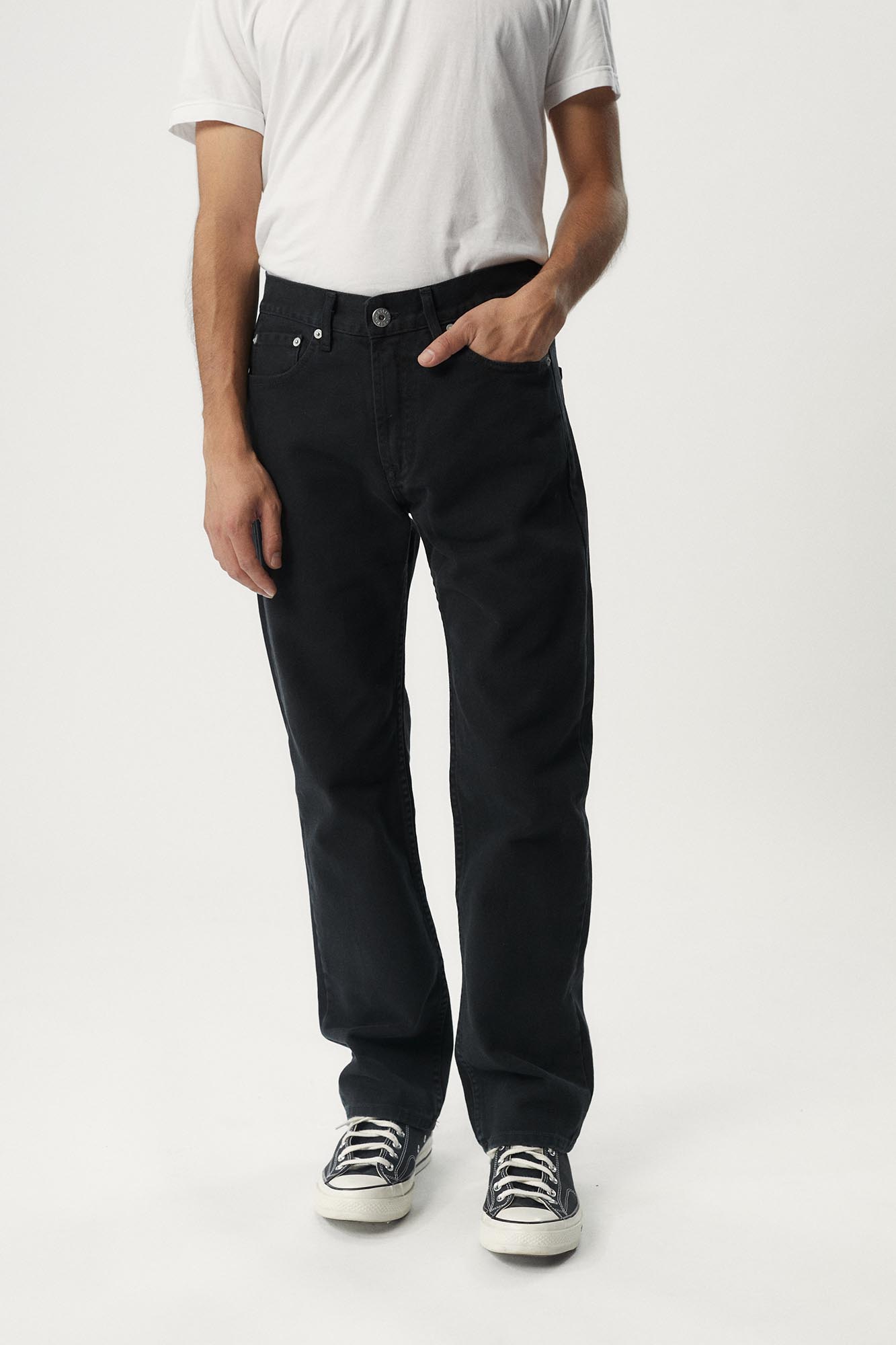 PANTALÓN 1848 DIAGONAL BLACK
